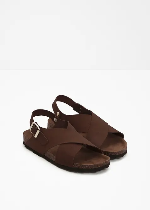 Sandaler i skinn, bonprix
