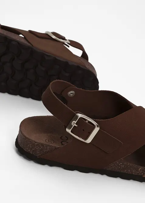 Sandaler i skinn, bonprix