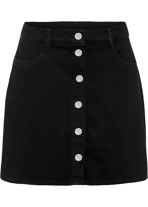 Denimskj&oslash;rt med stretch, bonprix