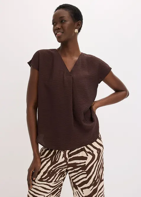 Bluse i viskoseblanding med pent fall, bonprix