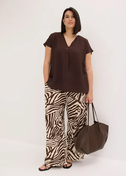 Bluse i viskoseblanding med pent fall, bonprix