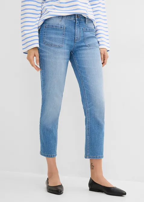Slim fit-jeans, high waist, cropped, bonprix
