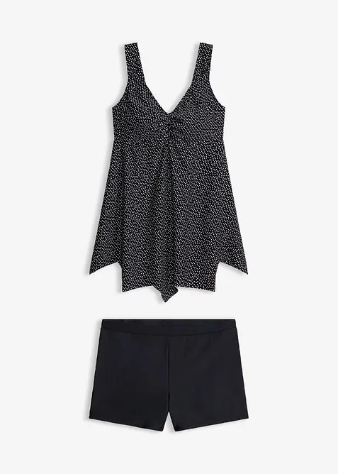 Lang tankini med sikksakks&oslash;m, bonprix