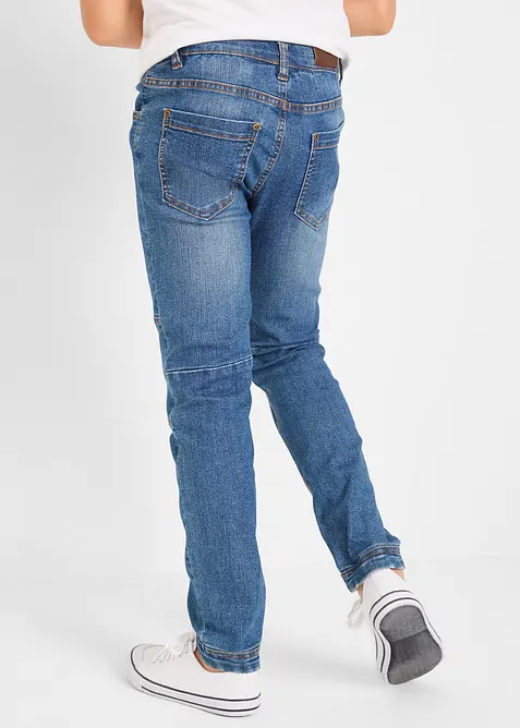 Regular Fit-Jeans med stretch og forsterkede kn&aelig;r, Straight, bonprix