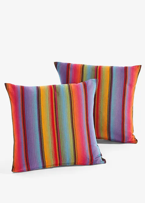 Putetrekk med striper (2-pack), bonprix