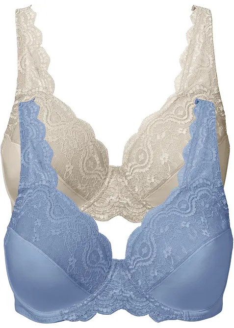 Spile-BH med nydelige blonder (2-pack), bonprix