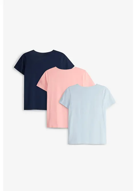 T-skjorte i 100% &oslash;kologisk bomull (3-pack), bonprix