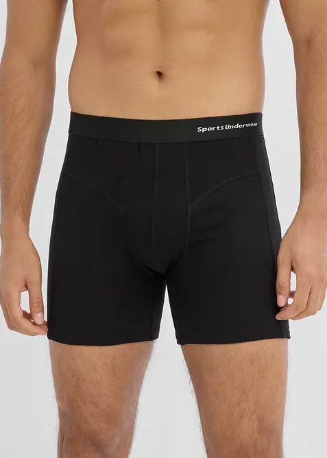 Bokserbriefs med &oslash;kologisk bomull (3-pack), bonprix
