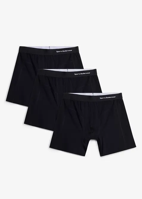 Bokserbriefs med &oslash;kologisk bomull (3-pack), bonprix