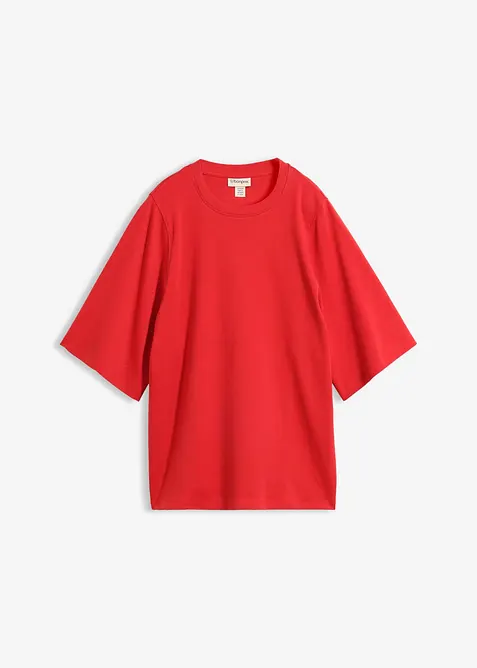 Oversized topp i 100% &oslash;kologisk bomull, bonprix