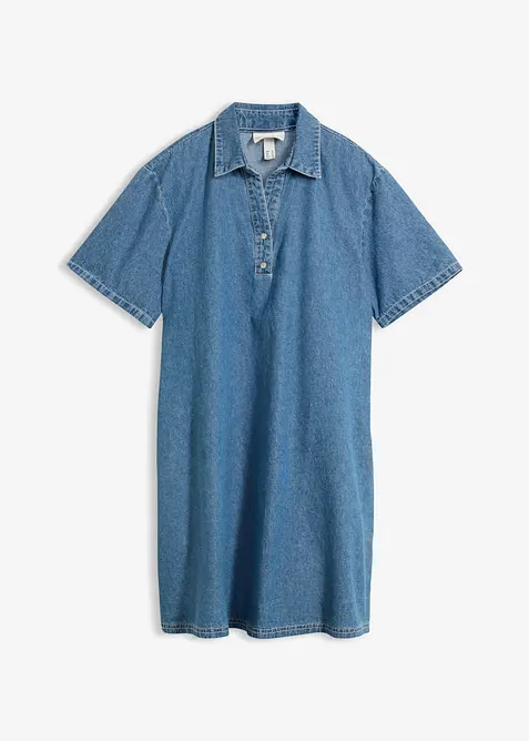 Jeanskjole av &oslash;kologisk bomull, bonprix