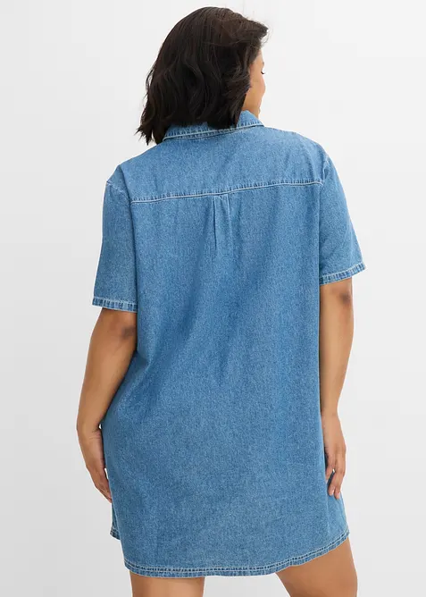 Jeanskjole av &oslash;kologisk bomull, bonprix