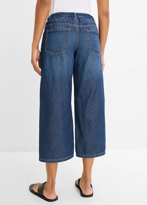 Wide Leg-Jeans, cropped, bonprix