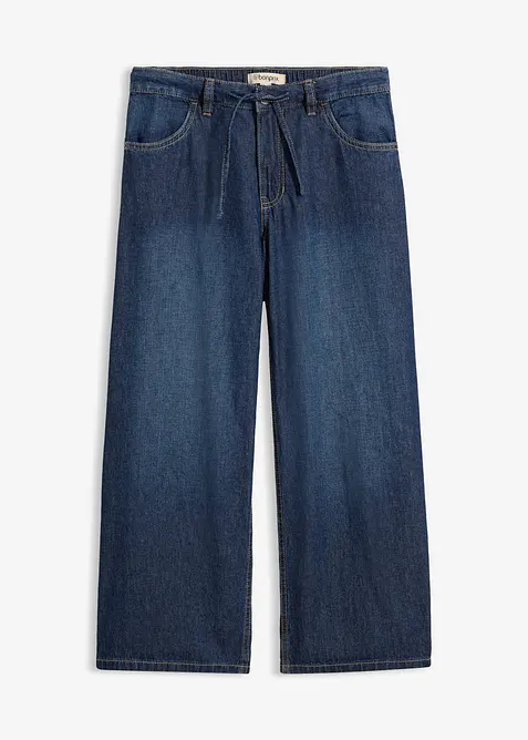 Wide Leg-Jeans, cropped, bonprix