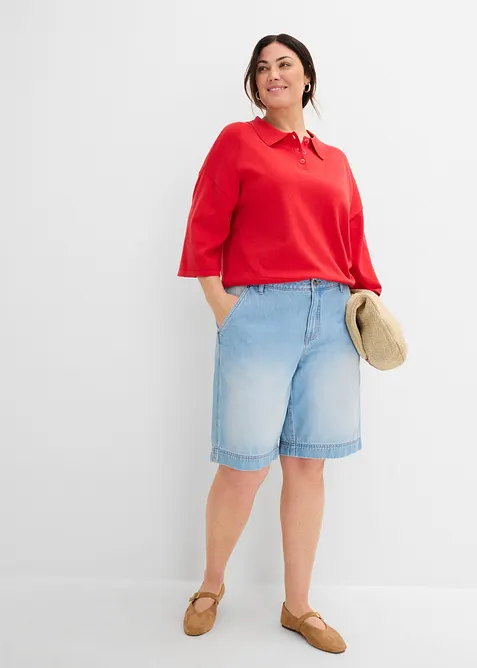 Lett jeans-bermudashorts Mid Waist, bonprix