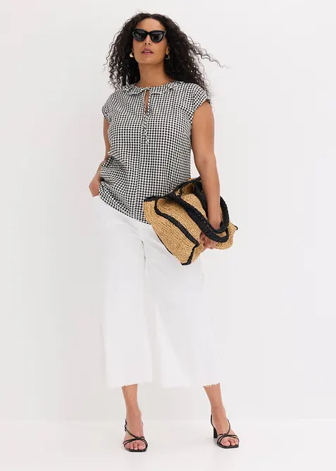 Bluse i 100% bomull, bonprix