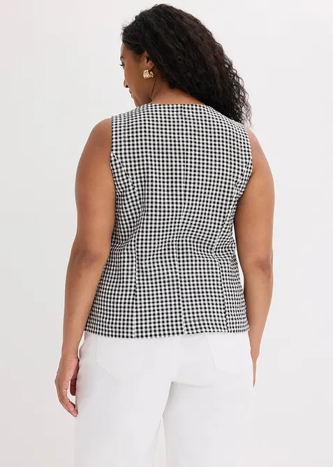 Blazervest i 100% bomull, bonprix