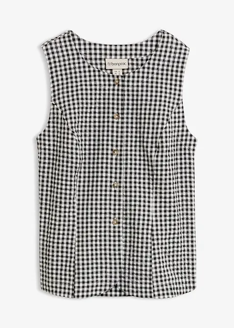 Blazervest i 100% bomull, bonprix