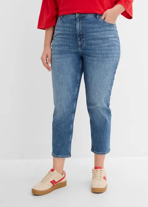 Slim fit-jeans, high waist, cropped, bonprix