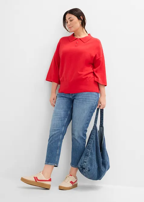Slim fit-jeans, high waist, cropped, bonprix