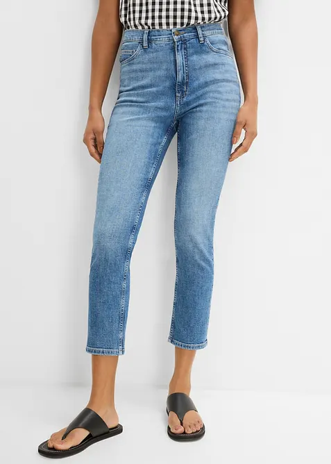 Slim fit-jeans, high waist, cropped, bonprix