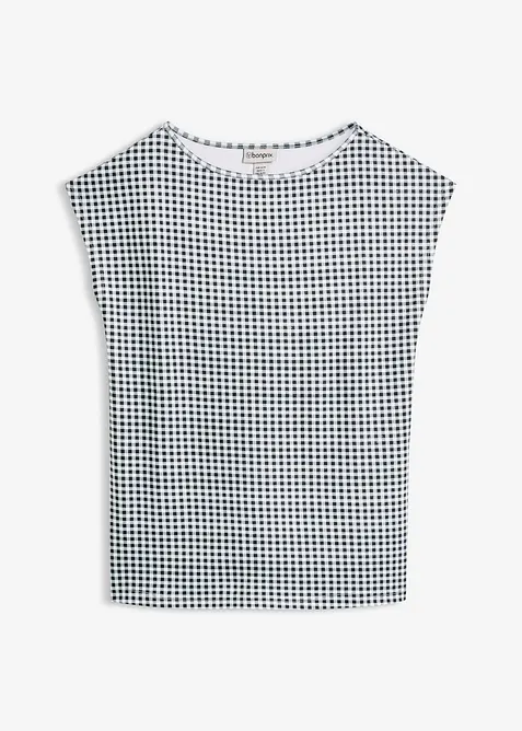 Oversized topp av fast &oslash;kologisk bomull, bonprix