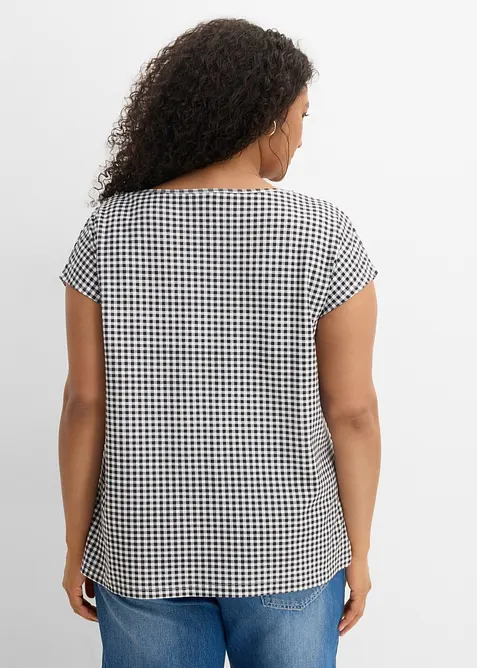 Oversized topp av fast &oslash;kologisk bomull, bonprix