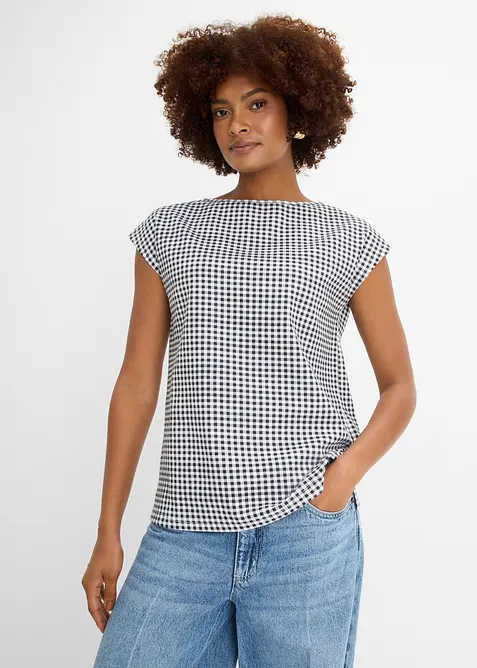 Oversized topp av fast &oslash;kologisk bomull, bonprix