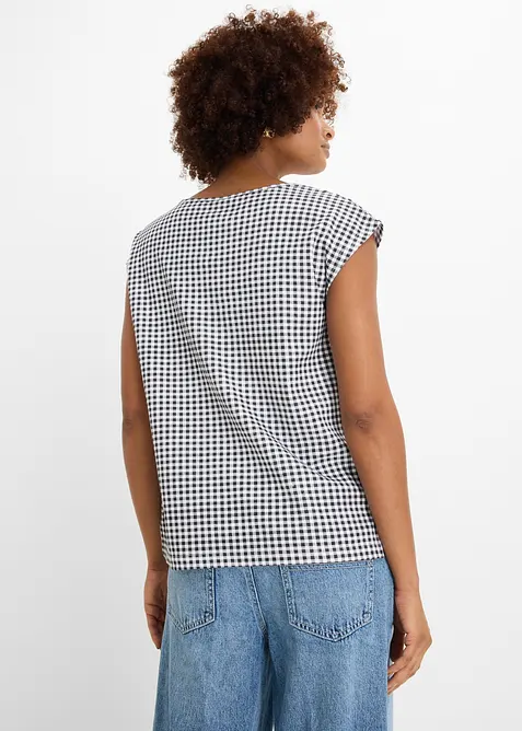 Oversized topp av fast &oslash;kologisk bomull, bonprix