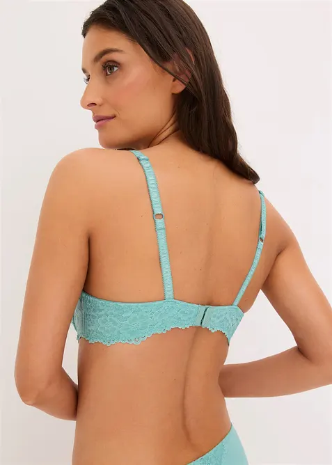 Vattert BH med nydelige blonder (2-pack), bonprix