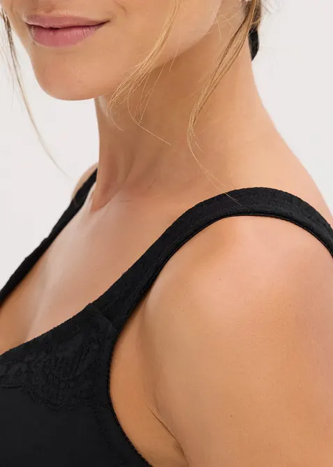 BH uten b&oslash;yle med bomull (2-pack), bonprix