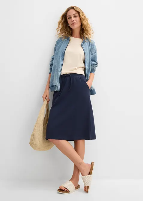 Lett utsvingt sweatshirt, bonprix