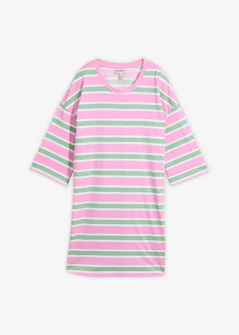 Oversized, lang topp i 100% &oslash;kologisk bomull, bonprix