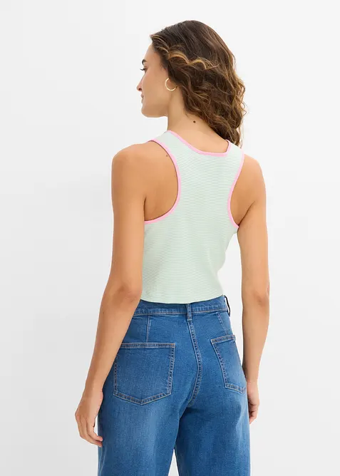 Singlet i 100% &oslash;kologisk bomull, bonprix