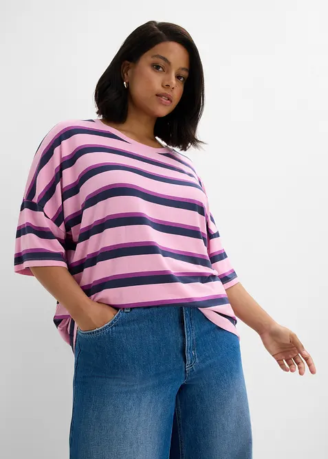 Oversized topp i viskose med pent fall, bonprix