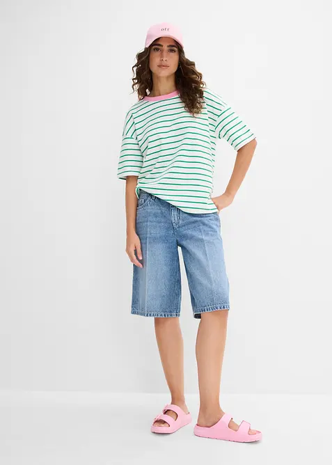 Oversized T-skjorte i 100% &oslash;kologisk bomull, bonprix