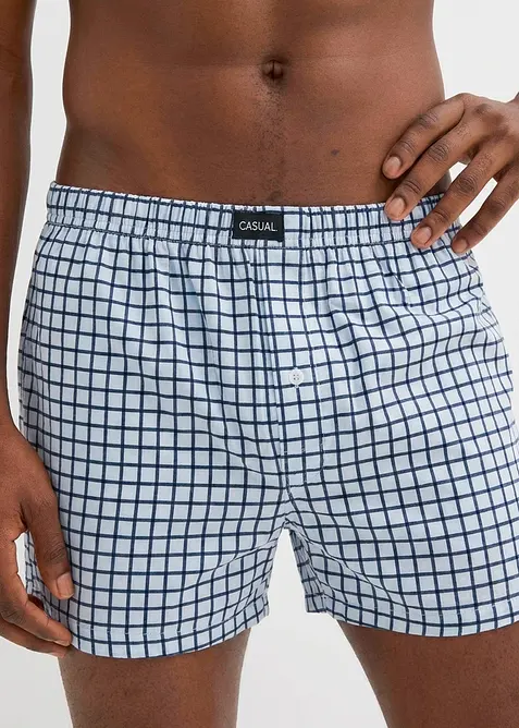 Ledig boxershorts i bomullsjersey (3-pack), bonprix