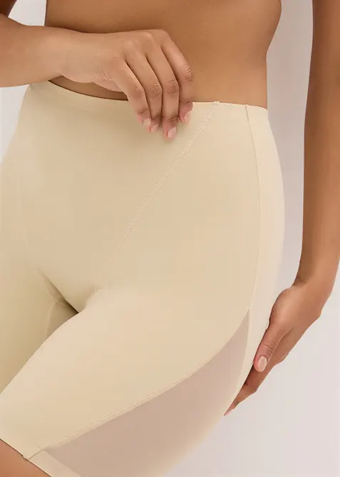 Medium shape sykkelshorts med transparent innfelling (2-pack), bonprix