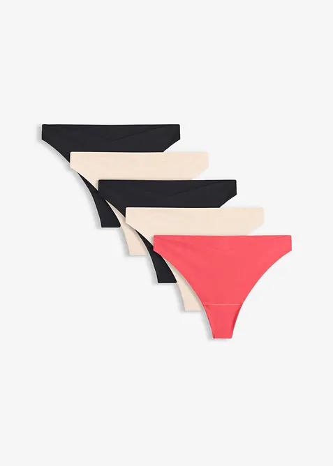 Stringtruse i polyamid (5-pack), bonprix