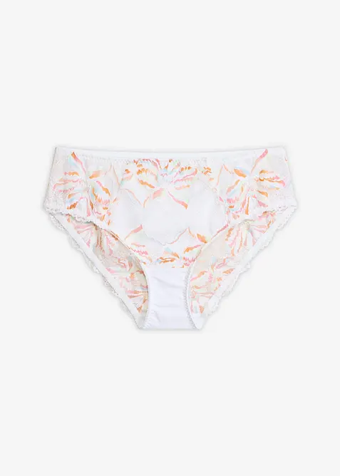 Truse med h&oslash;y midje og nydelige blonder, bonprix