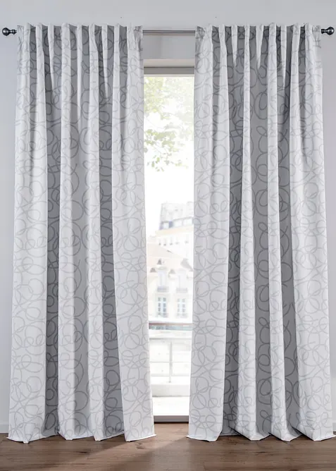 M&oslash;rkleggingsgardin med m&oslash;rk bakside med belegg, f&aring;s ogs&aring; i ekstra lang (1-pack), bonprix