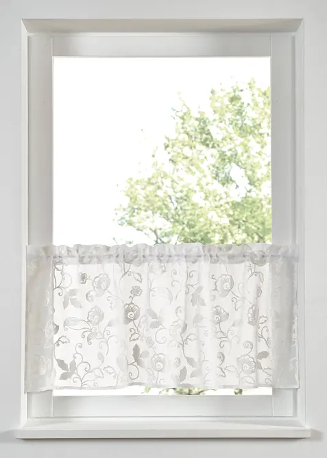 Gardinkappe med broderi, bonprix
