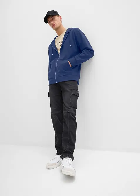 Hettejakke med bomull, Loose Fit, bonprix