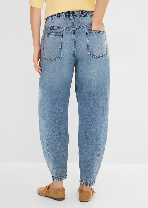 Barrel-jeans High waist cropped, bonprix