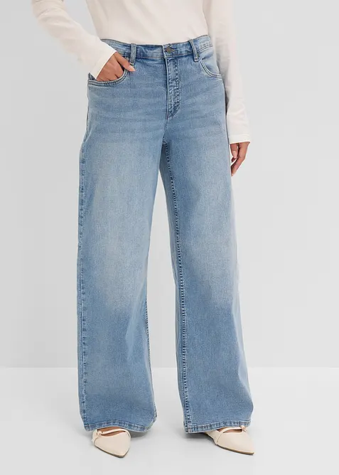 Wide Leg-jeans, High Waist, bonprix
