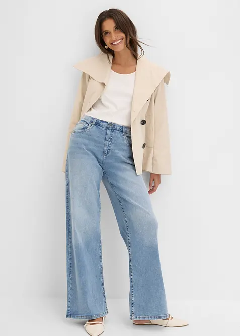 Wide Leg-jeans, High Waist, bonprix