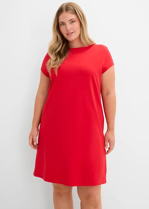 Jerseykjole i bomull med elastan, bonprix
