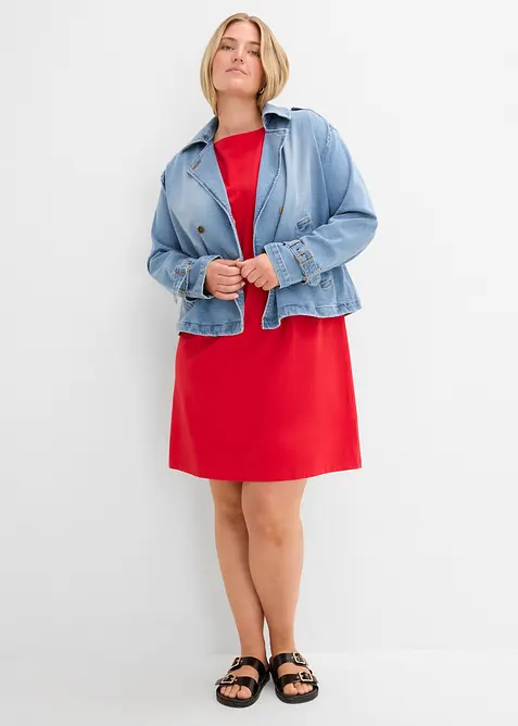 Jerseykjole i bomull med elastan, bonprix