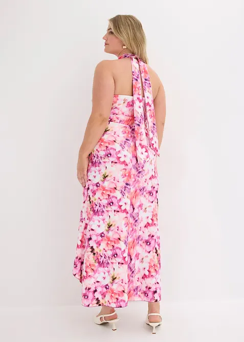 Selskapskjole med blomsterapplikasjon, bonprix