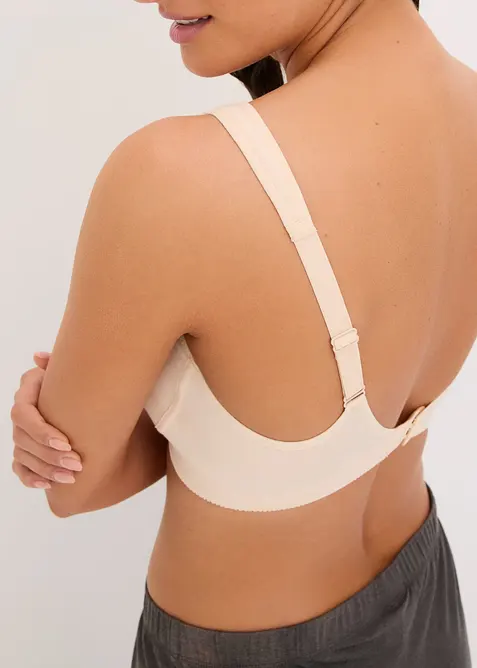 T-skjorte-BH uten spiler med bomull (2-pack), bonprix